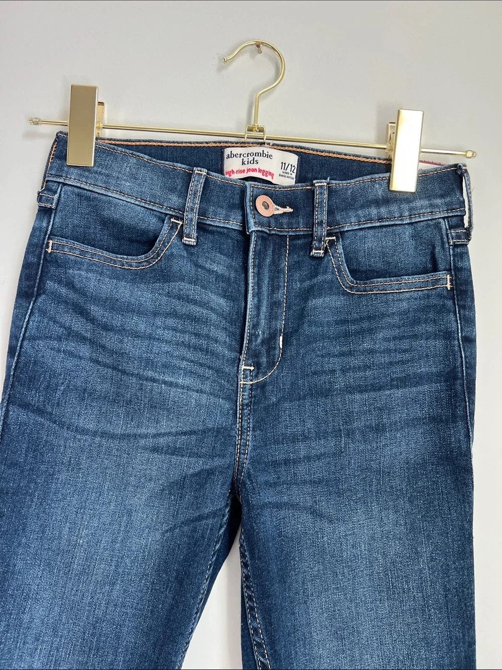 abercrombie kids | High-Rise Jean Legging Dark Blue Wash NWT Size 11/12 Kids